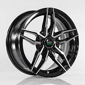 Литой диск Megami MGM-30 6x14 4x100 ET 35 Dia 67.1 (серый темный глянцевый полностью полированнный)