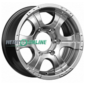 Литой диск КиК Байконур (КС473) 7x15 6x139.7 ET -5 Dia 108.5 (серебристый темный)