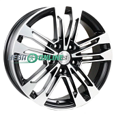 Литой диск RST R 167 7x17 5x120 ET 55 Dia 65.1 (черный матовый с полированной лицевой частью)