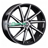 Литой диск LS Wheels LS850 8x19 5x114.3 ET 35 Dia 67.1 (чёрный глянцевый с полированной лицевой частью)