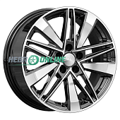 Литой диск Скад Тайто 6.5x16 5x108 ET 33 Dia 60.1 (черный с полированной лицевой частью)