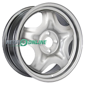 Штампованный диск ТЗСК Renault Sandero 6.5x16 4x100 ET 37 Dia 60.1 (черный глянцевый)