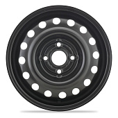 Штампованный диск Trebl 5155 5x14 4x100 ET 45 Dia 54.1 (черный глянцевый)