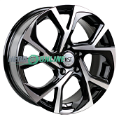 Литой диск RST R 087 6.5x17 5x114.3 ET 37 Dia 66.5 (черный глянцевый)