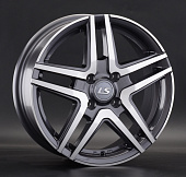 Литой диск LS Wheels LS420 6x15 4x100 ET 45 Dia 60.1 (серый темный глянцевый полностью полированнный)