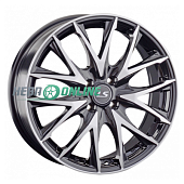 Литой диск LS Wheels LS916 6.5x17 4x100 ET 41 Dia 60.1 (серый темный глянцевый полностью полированнный)