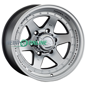 Литой диск LS Wheels LS879 10x15 6x139.7 ET -44 Dia 106.1 (черный с полированным ободом)