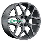 Литой диск LS Wheels LS1372 9x22 6x139.7 ET 30 Dia 100.1 (серебристый матовый темный)