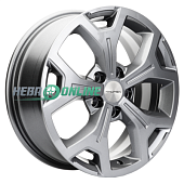 Литой диск Khomen KHW1710 6.5x17 5x114.3 ET 50 Dia 64.1 (черный глянцевый)