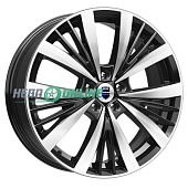 Литой диск КиК Марвел (КС881) 7.5x19 5x120 ET 40 Dia 72.6 (черный с полированной лицевой частью)