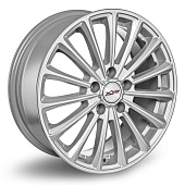 Литой диск X Trike X-136 7x17 5x108 ET 33 Dia 60.1 (серебристый темный с полированной лицевой частью)