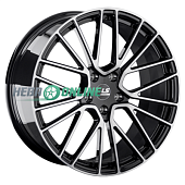 Литой диск LS Forged LS FG17 9x20 5x130 ET 50 Dia 71.6 (чёрный глянцевый с полированной лицевой частью)