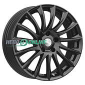 Литой диск Скад Валенсия 7x18 5x100 ET 48 Dia 56.1 (чёрный глянцевый с полированной лицевой частью)