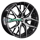 Литой диск LS FlowForming RC57 8.5x20 5x114.3 ET 45 Dia 67.1 (чёрный глянцевый с полированной лицевой частью)