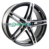 Литой диск Venti 1818 7.5x18 5x114.3 ET 37 Dia 66.6 (черный глянцевый)