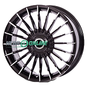 Литой диск Lizardo XH1016 6.5x15 4x98 ET 35 Dia 67.1 (черный глянцевый полированная лицевая сторона диска)