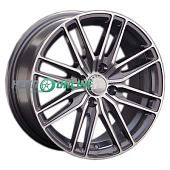 Литой диск LS Wheels LS760 6.5x15 4x100 ET 40 Dia 73.1 (серый темный глянцевый полностью полированнный)