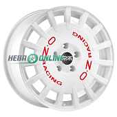 Литой диск OZ Racing Rally Racing 8x17 5x100 ET 48 Dia 68 (белый с красными буквами)