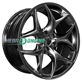 Литой диск PDW 5501 9.5x20 5x120 ET 40 Dia 74.1 (чёрный глянцевый с полированной лицевой частью)