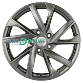 Литой диск Khomen KHW1714 7x17 5x108 ET 50 Dia 63.4 (серебристый глянцевый с полированной лицевой частью)