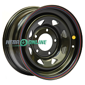 Штампованный диск Off Road Wheels Мерседес 8x16 5x130 ET  Dia 84.1 (черный глянцевый)
