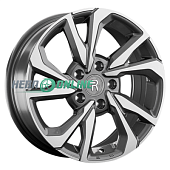 Литой диск Replay JT23 7.5x19 5x108 ET 38 Dia 60.1 (серый темный глянцевый полностью полированнный)