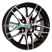 Литой диск Venti 1506 6x15 5x100 ET 40 Dia 57.1 (черный глянцевый)