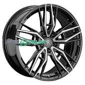 Литой диск Replay GL77 8x18 5x108 ET 46 Dia 63.3 (чёрный глянцевый с полированной лицевой частью)