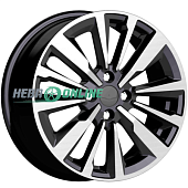 Литой диск КиК Эрман (КС997) 6.5x16 4x100 ET 50 Dia 60.1 (черный с полированной лицевой частью)