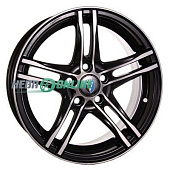 Литой диск Venti 1505 6x15 5x100 ET 38 Dia 57.1 (серебристый с полированным ободом)