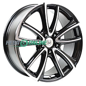 Литой диск Tech Line 682 7x16 5x114.3 ET 47 Dia 67.1 (чёрный с полированной лицевой частью)