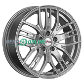 Литой диск iFree Аскет 7x17 5x100 ET 38 Dia 57.1 (чёрный глянцевый с полированной лицевой частью)