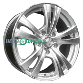 Литой диск LS Wheels LS141 6.5x15 4x114.3 ET 40 Dia 73.1 (чёрный глянцевый с полированной лицевой частью)