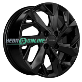 Литой диск Khomen KHW 1508 6x15 4x100 ET 40 Dia 60.1 (черный с полировкой)