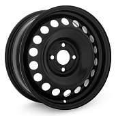 Штампованный диск Trebl X40014 6x15 4x100 ET 36 Dia 60.1 (черный глянцевый)