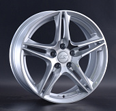 Литой диск LS Wheels LS1056 7.5x17 5x108 ET 50 Dia 63.4 (чёрный глянцевый с полированной лицевой частью)