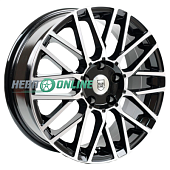 Литой диск Tech Line 739 6.5x17 5x108 ET 40 Dia 54.1 (черный с полированной лицевой частью)