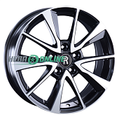 Литой диск Replay SB59 8x18 5x114.3 ET 55 Dia 56.1 (чёрный глянцевый с полированной лицевой частью)