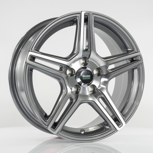 Megami MGM-38 6.5x15 5x100 ET 38 Dia 57.1 (серый темный глянцевый полностью полированнный)