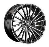 Литой диск LS Wheels LS1356 6.5x15 4x98 ET 32 Dia 58.6 (чёрный глянцевый с полированной лицевой частью)