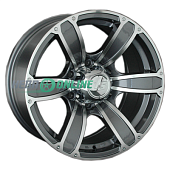 Литой диск LS Wheels LS766 8x16 6x139.7 ET 10 Dia 107.1 (чёрный глянцевый с полированной лицевой частью)