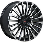 Литой диск LegeArtis Concept B540 9.5x22 5x112 ET 32 Dia 66.6 (чёрный глянцевый с полированной лицевой частью)