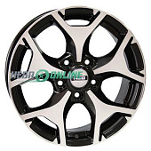 Литой диск NEO 753 7x17 5x108 ET 48 Dia 63.4 (черный глянцевый)