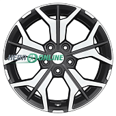 Литой диск Khomen KHW1715 7x17 5x112 ET 40 Dia 57.1 (серый)