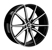 Литой диск LS Forged LS FG01 9x20 5x114.3 ET 40 Dia 67.1 (черный матовый с полировкой)