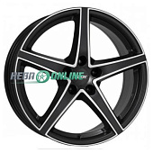 Литой диск Alutec Raptr 8x18 5x112 ET 34 Dia 70.1 (чёрный с полированной лицевой частью)