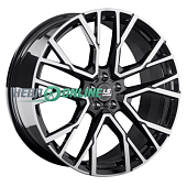 Литой диск LS Forged LS FG07 10.5x23 5x112 ET 31 Dia 66.6 (черный матовый с полировкой)