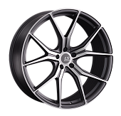 Литой диск LS FlowForming RC56 10x22 5x112 ET 21 Dia 66.6 (серебристый матовый с полированной лицевой частью)