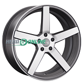 Литой диск LS Wheels LS742 9x20 5x112 ET 25 Dia 66.6 (серебристый матовый с полированной лицевой частью)