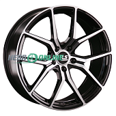 Литой диск LS FlowForming RC47 8.5x19 5x114.3 ET 45 Dia 67.1 (чёрный глянцевый с полированной лицевой частью)